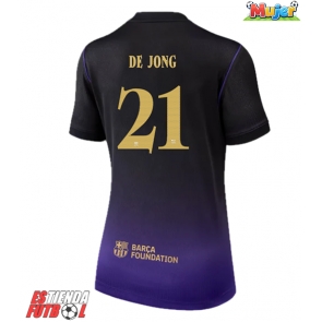 Barcelona Frenkie de Jong #21 Segunda Equipación Mujer 2026-27 Manga Corta